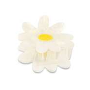 Accessori fermaglio per capelli fiore bianco
