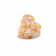 Accessori fermaglio per capelli cuore rosa-oro