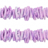 Perline di conchiglia chips viola