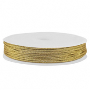 Coda di topo intrecciato 1mm oro metallico