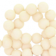 Perline in acrilico 4 mm bianco vaniglia