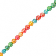 Perline di conchiglia tonda multicolore