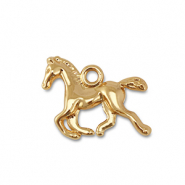 Ciondoli di metallo con cavallo in corsa oro