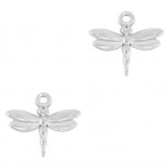 Ciondoli in acciaio inossidabile libellula argento