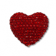 Perline in stile boh&eacute;mien cuore rosso