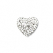 Perline in stile boh&eacute;mien cuore argento