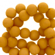 Perline in acrilico 4 mm marrone cognac chiaro