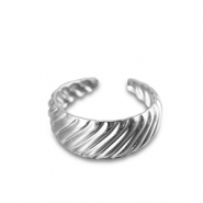 Anelli in acciaio inossidabile argento