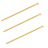 Chiodini a testa piatta di metallo DQ 25mm oro (privo di nichel)
