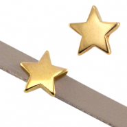 Passanti di metallo DQ Ø5.2x2.2mm stella oro (privo di nichel)