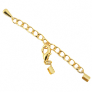 Allungatrice di metallo DQ con chiusura moschettone 2 mm oro (privo di nichel)