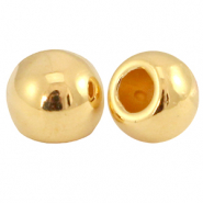 Terminali di metallo DQ &Oslash;2mm tonda oro (privo di nichel)