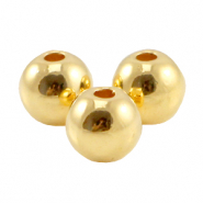 Perline di metallo DQ 4mm oro (privo di nichel)