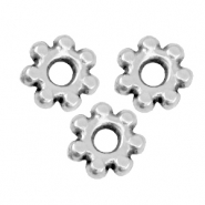 Perline di metallo DQ 4.8mm anello in stile balinese argento antico (privo di nichel)