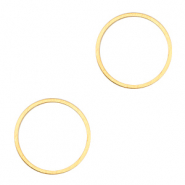 Componenti di metallo DQ anello chiuso 15mm oro (privo di nichel)