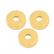 Perline di metallo DQ rondelle 6x2mm oro (privo di nichel)