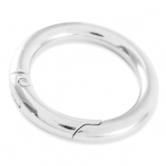 Componenti di metallo DQ anello bris&eacute; per portachiavi 35 mm argento antico (privo di nichel)