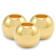 Perline di metallo DQ 6mm oro (privo di nichel)