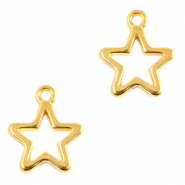 Ciondoli di metallo DQ stella oro (privo di nichel)