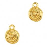 Ciondoli di metallo DQ spirale oro (privo di nichel)