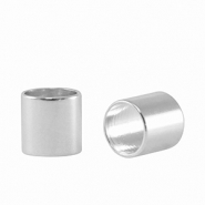 Perline di metallo DQ tubo Ø5mm argento antico (privo di nichel)