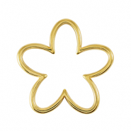Ciondoli di metallo DQ ciondoli / distanziatore fiore oro (privo di nichel)