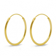 Componenti di metallo DQ Orecchini a cerchio 26mm oro (privo di nichel)