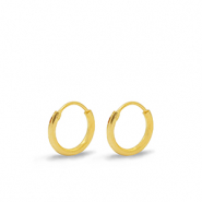 Componenti di metallo DQ Orecchini a cerchio 12mm oro (privo di nichel)