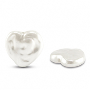 Imitazione di perle d'acqua dolce cuore bianco