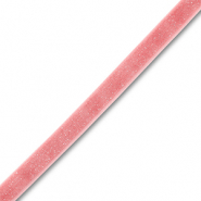 Nastro di velluto rosa vintage-argento glitterato