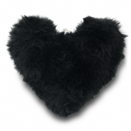 Ciondoli accattivanti Pompon cuore nero