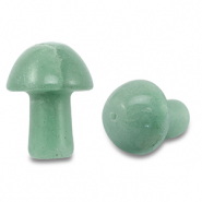 Perline in pietra naturale quarzo avventurina fungo verde giada