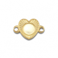 BY31&reg; Distanziatore in acciaio inossidabile con castone per SS16 fondo piatto oro