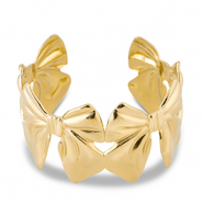 Bracciali in acciaio inossidabile bangle fiocco oro