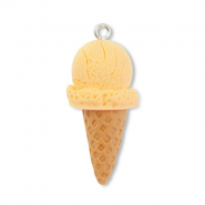 Pendenti in resina gelato giallo-marrone chiaro