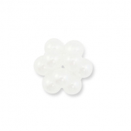 Ciondoli di perle fiore bianco