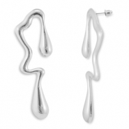 Orecchini alla moda irregolare argento