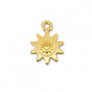 Ciondoli di metallo DQ sole oro (privo di nichel)