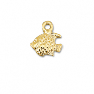 Ciondoli di metallo DQ pesce oro (privo di nichel)