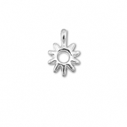 Ciondoli di metallo DQ sole argento antico (privo di nichel)