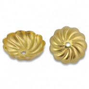 Componenti in acciaio inossidabile tappi per perline fiore oro
