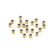 Perline in acciaio inossidabile tubo 3mm oro