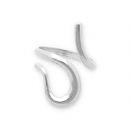 Anelli in acciaio inossidabile serpente argento