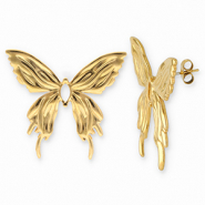 Orecchini in acciaio inossidabile farfalla oro
