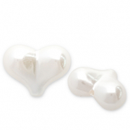 Imitazione di perle d'acqua dolce cuore bianco
