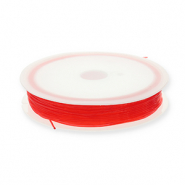 Filo infilaperle elastico 0.8mm rosso