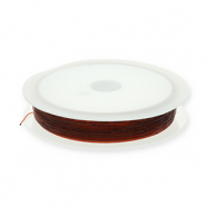 Filo infilaperle elastico 0.5mm marrone