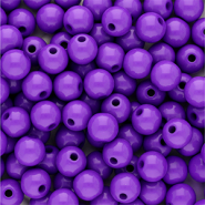Perline in acrilico 8 mm lucido viola scuro
