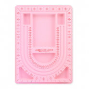 BY31&reg; tavoletta per infilare gioielli rosa 8+2
