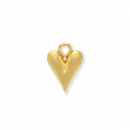 Ciondoli in acciaio inossidabile cuore oro